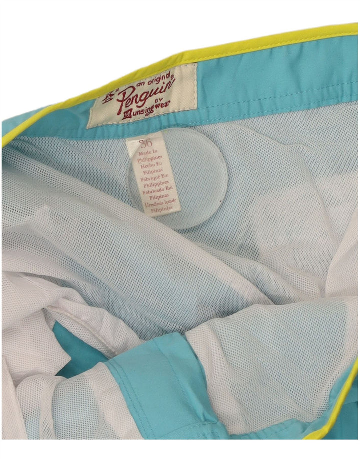 PINGUIN Herren-Badeshorts, Größe L, Blau