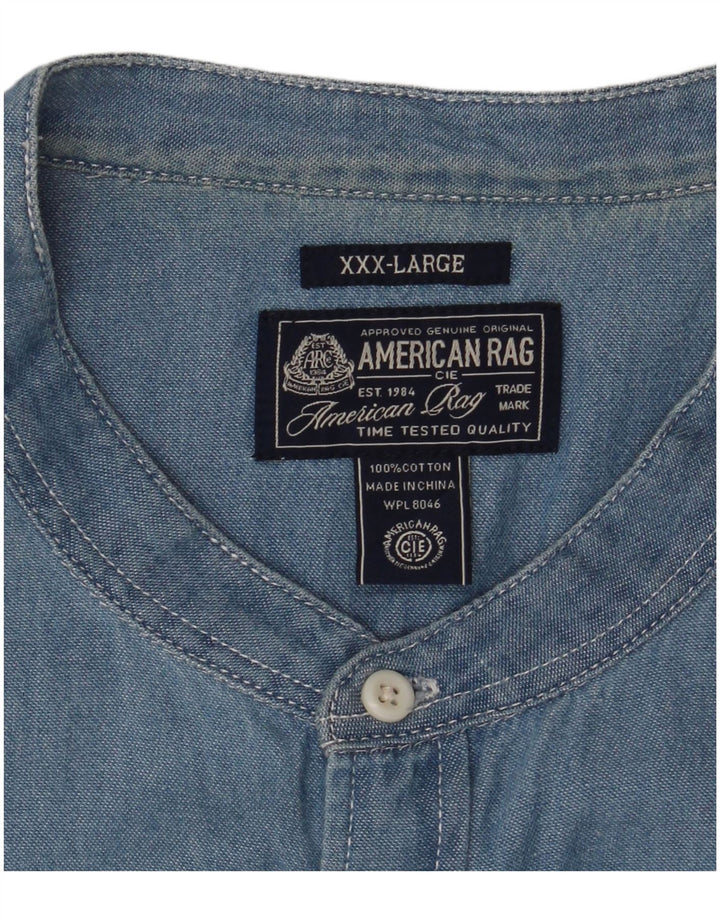 AMERICAN RAG Herren Jeanshemd 3XL Blaue Baumwolle