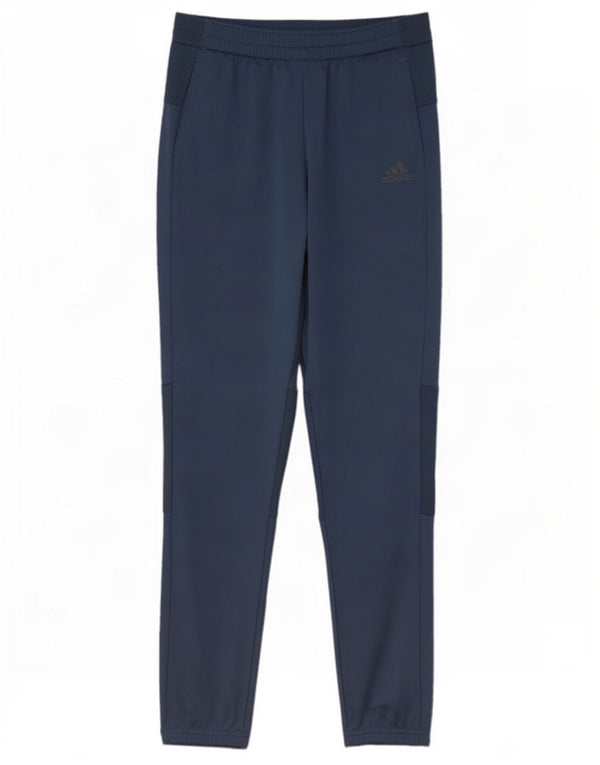 Adidas Trainingshose für Jungen, 13–14 Jahre, blaues Colourblock-Polyester