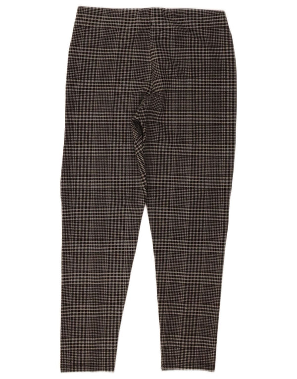 Schmale Freizeithose für Mädchen von Zara, 13–14 Jahre, W26, L23, grau kariertes Polyester