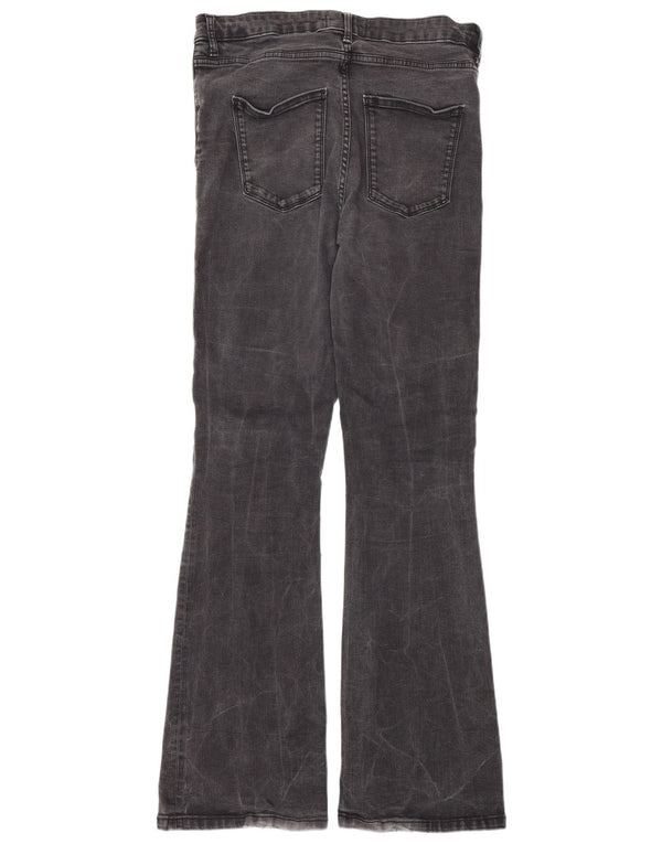 Zara Damen Schlagjeans EU 44 XL W34 L34 Grau