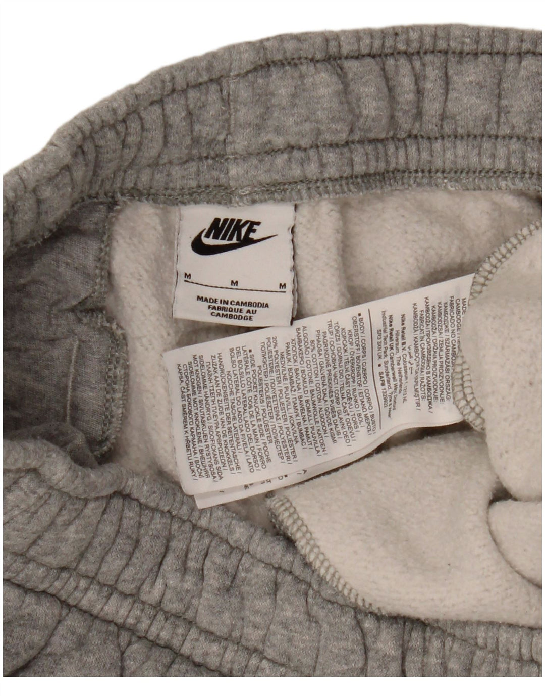 NIKE Herren-Trainingshose, Jogginghose, Größe M, W30, L27, Grau, Baumwolle