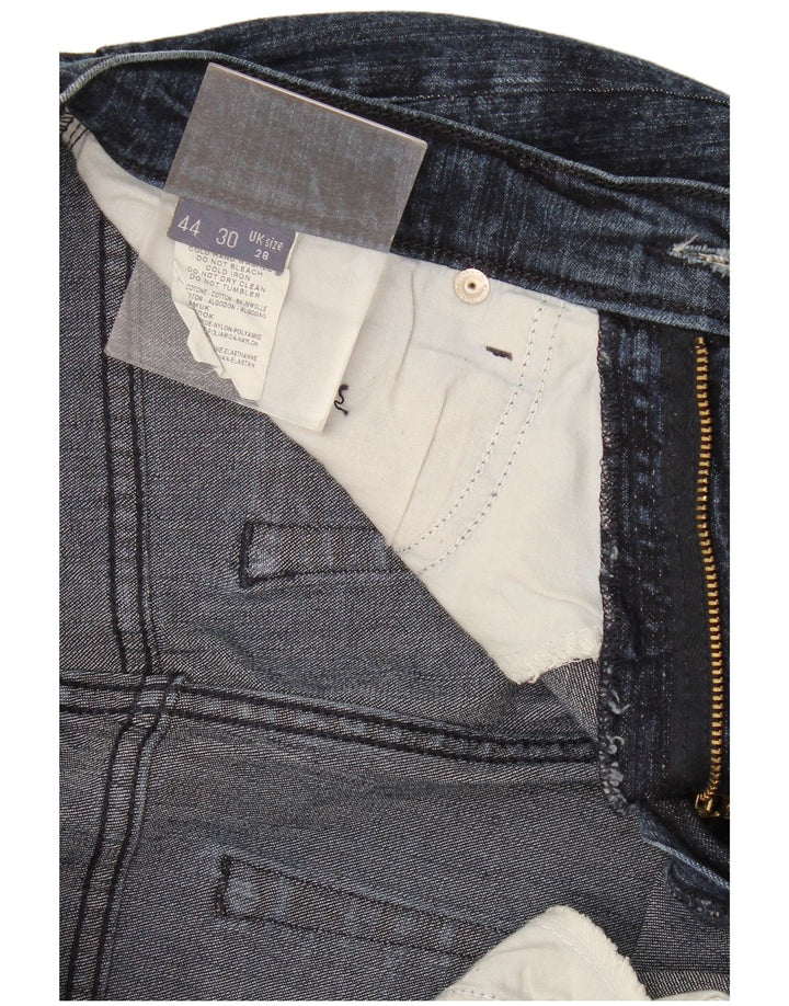Trussardi Damen Slim Jeans W28 L28 Marineblaue Baumwolle