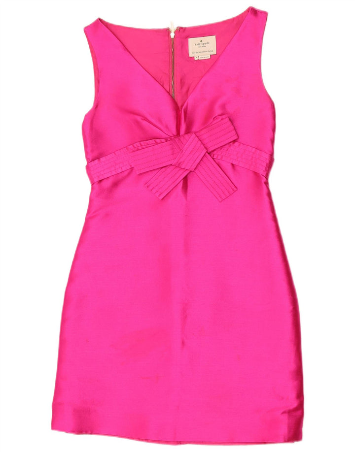 Kate Spade Damen Ärmelloses Etuikleid US 4 Small Rosa Polyester