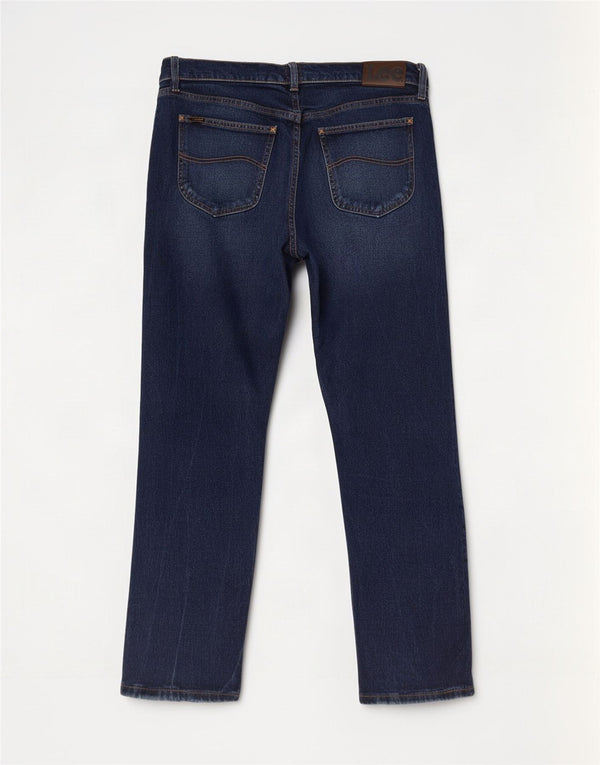 Lee Herren Legendary Slim Jeans W38 L30 Marineblau Baumwolle