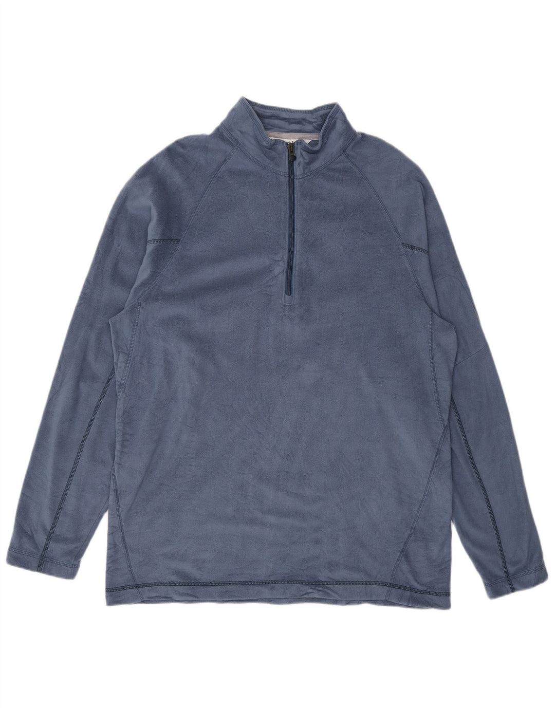 Columbia Herren-Fleecepullover mit Reißverschluss am Hals, mittelblaues Polyester