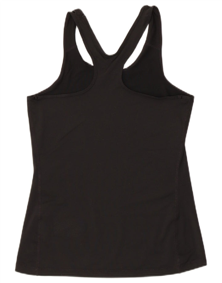 Nike Womens Graphic Vest Top UK 10 Small Schwarz Polyester