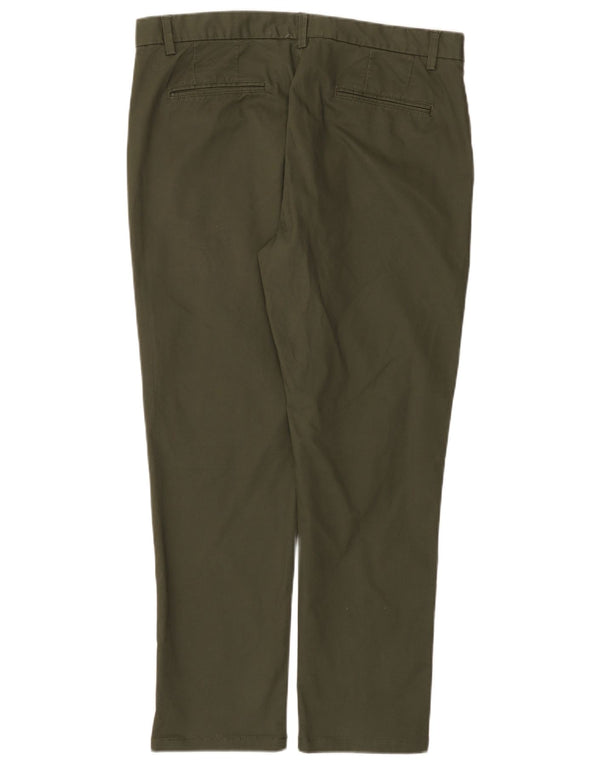 Slim Chino-Hose für Herren von Denim & Co, W36, L29, Khaki, Baumwolle