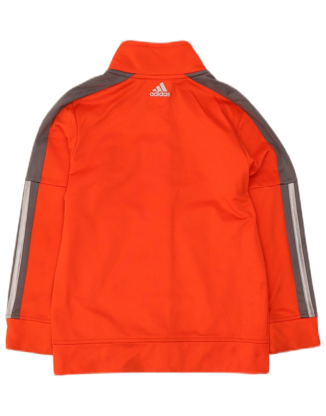 Adidas Jungen Grafik-Trainingsanzug-Top-Jacke, 6–7 Jahre, orange gestreift, Polyester