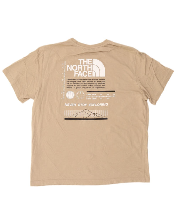 The North Face Herren-T-Shirt mit Grafik, XL, Beige, Baumwolle