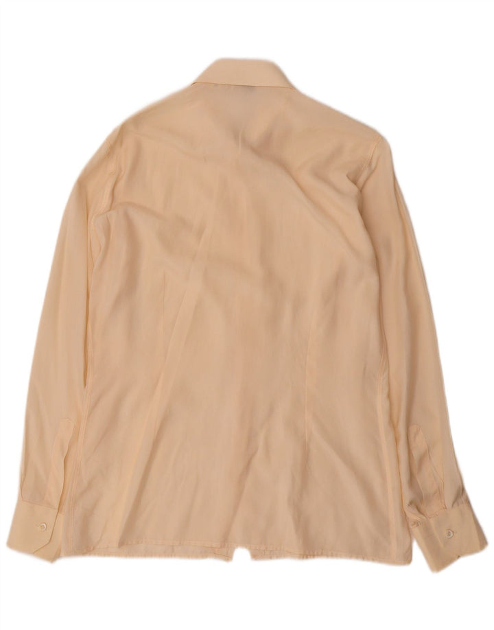 Vintage Herrenhemd Größe 37 14 1/2 Small Beige
