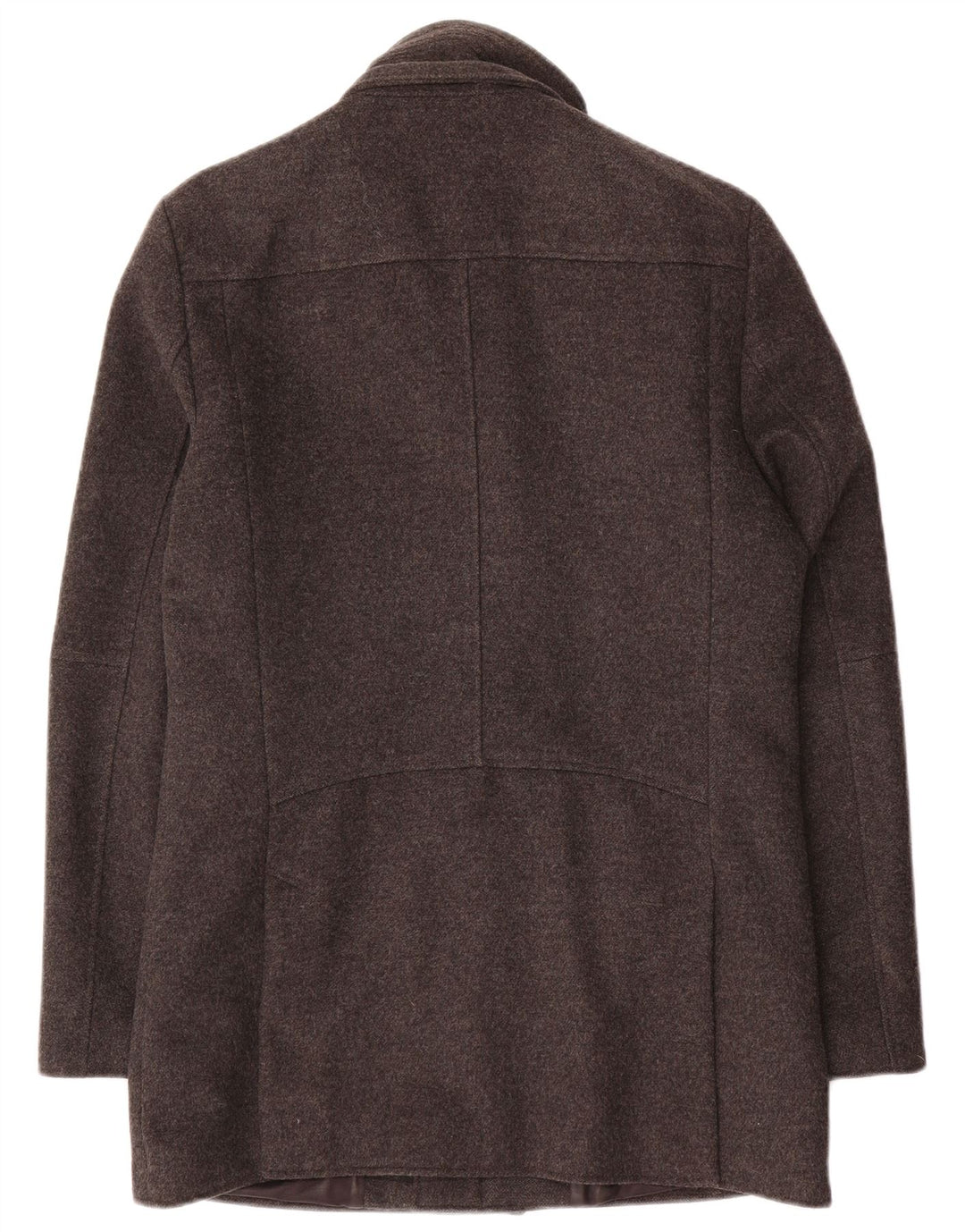 Reiss Herrenmantel UK 38 Mittelgraue Wolle