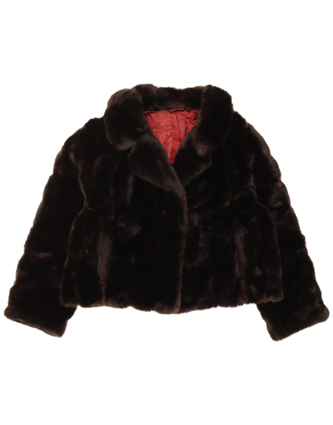 TISSAVEL Damen Kunstpelzjacke UK 18 XL Braun Polyacryl