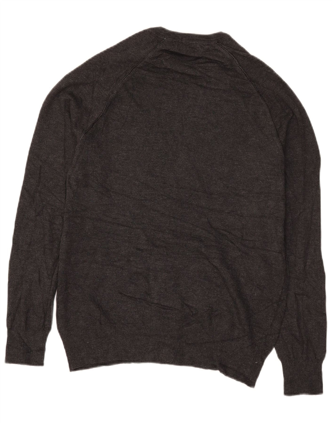 Zara Herren-Pullover mit Rundhalsausschnitt, mittelgrau