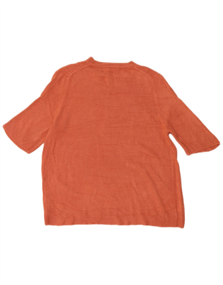 Marks & Spencer Damen-Pullover mit U-Boot-Ausschnitt, Gr. 16, Orange