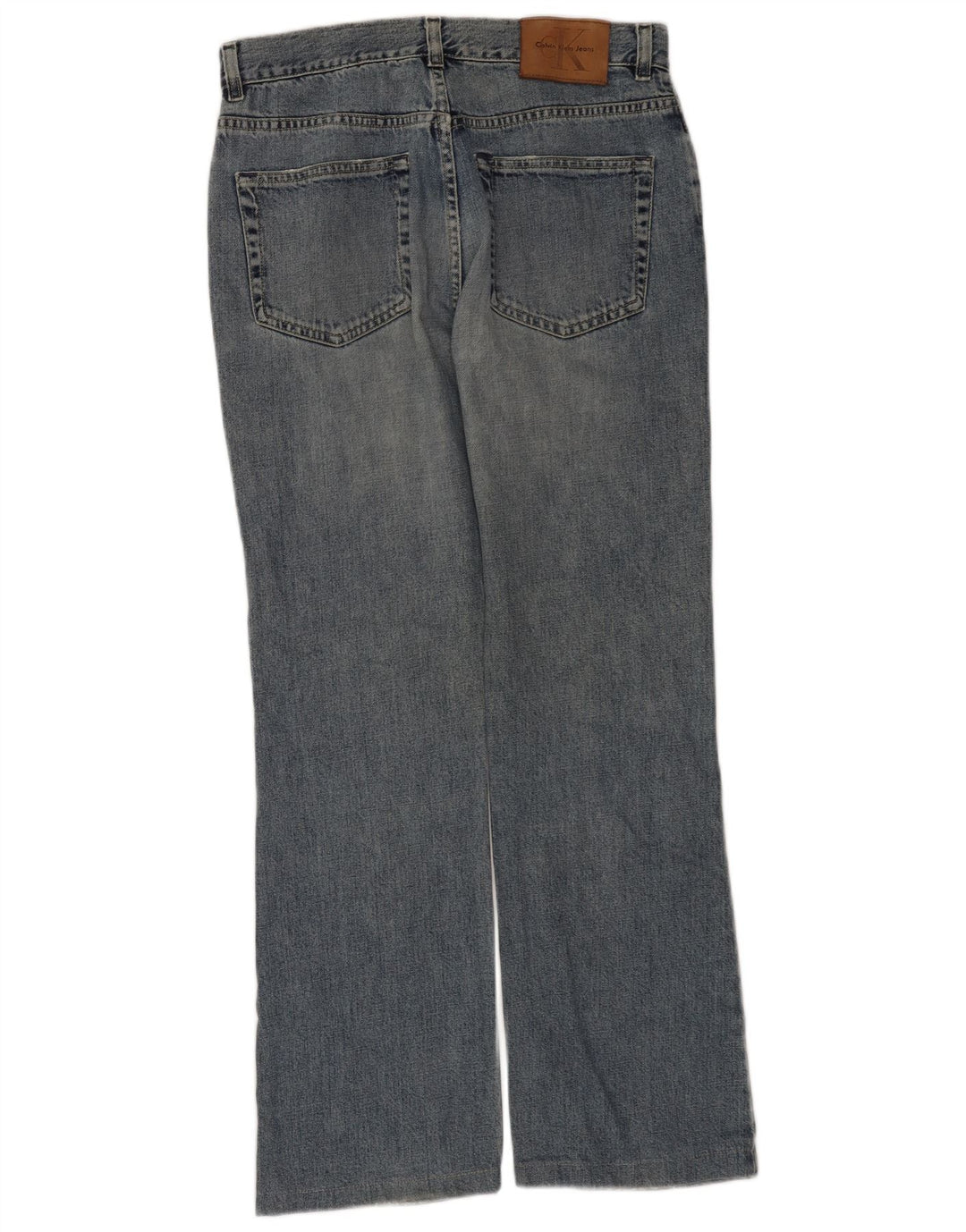 Calvin Klein Damen Bootcut Jeans W31 L30 Blaue Baumwolle