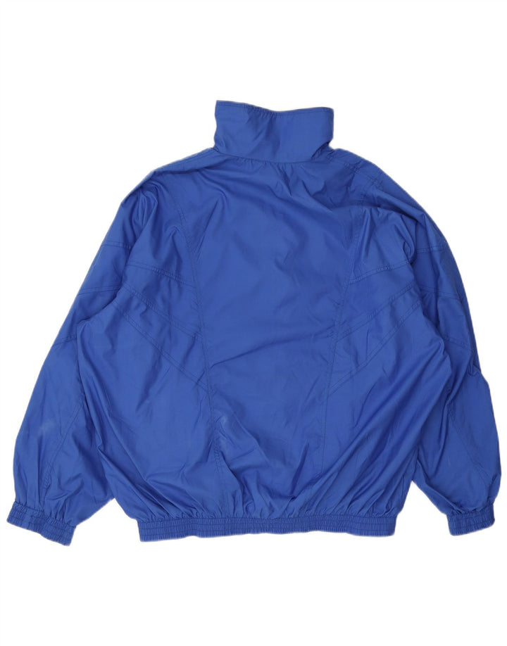 Ellesse Herren-Trainingsanzug-Top-Jacke UK 38 Mittelblaues Polyester