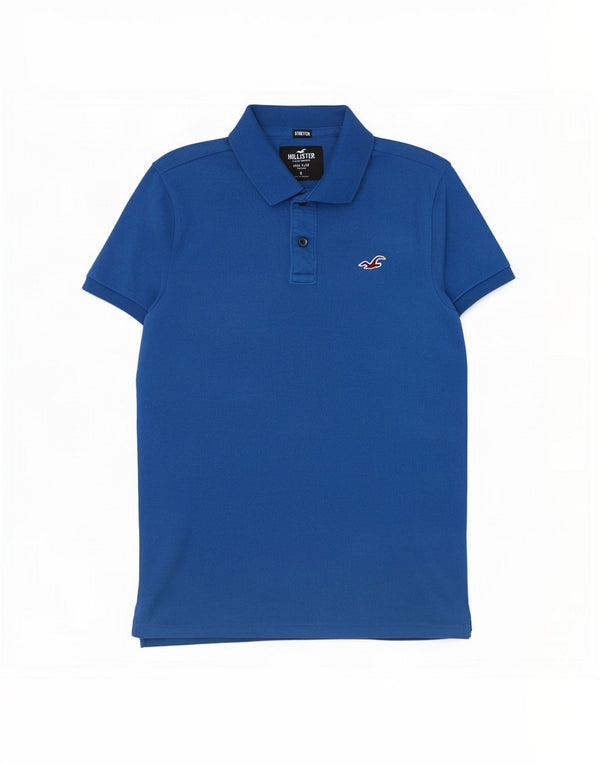 Hollister Herren-Poloshirt, kleine blaue Baumwolle