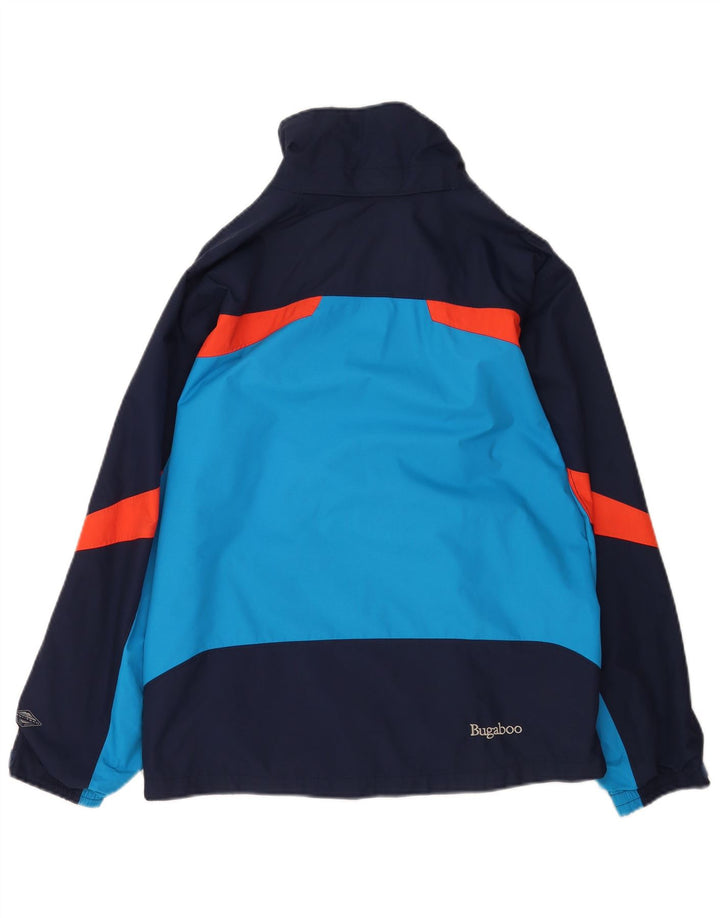 Columbia Damen-Windbreaker-Jacke, UK 14/16, groß, blaues Colourblock-Nylon