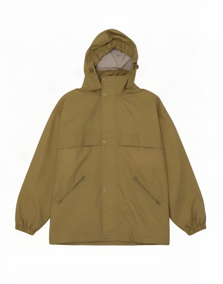 Brugi Herren-Windbreakerjacke mit Kapuze, UK 38, Mittel Khaki