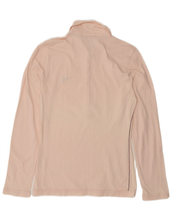 Puma Damen Langarm-Poloshirt UK 14 Mittelrosa