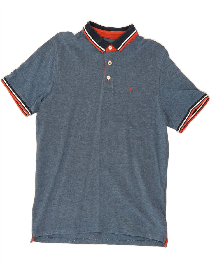 JACK & JONES Mens Polo Shirt XL Blue Cotton Vintage Jack & Jones and Second-Hand Jack & Jones from Messina Hembry 
