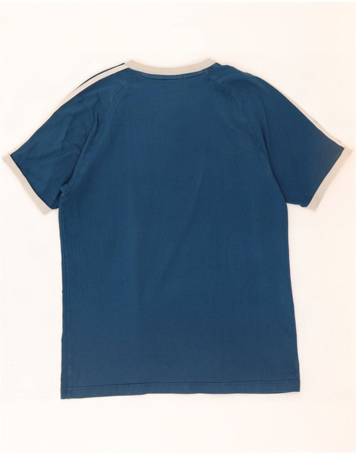 Adidas Herren T-Shirt Top mittelblaue Baumwolle