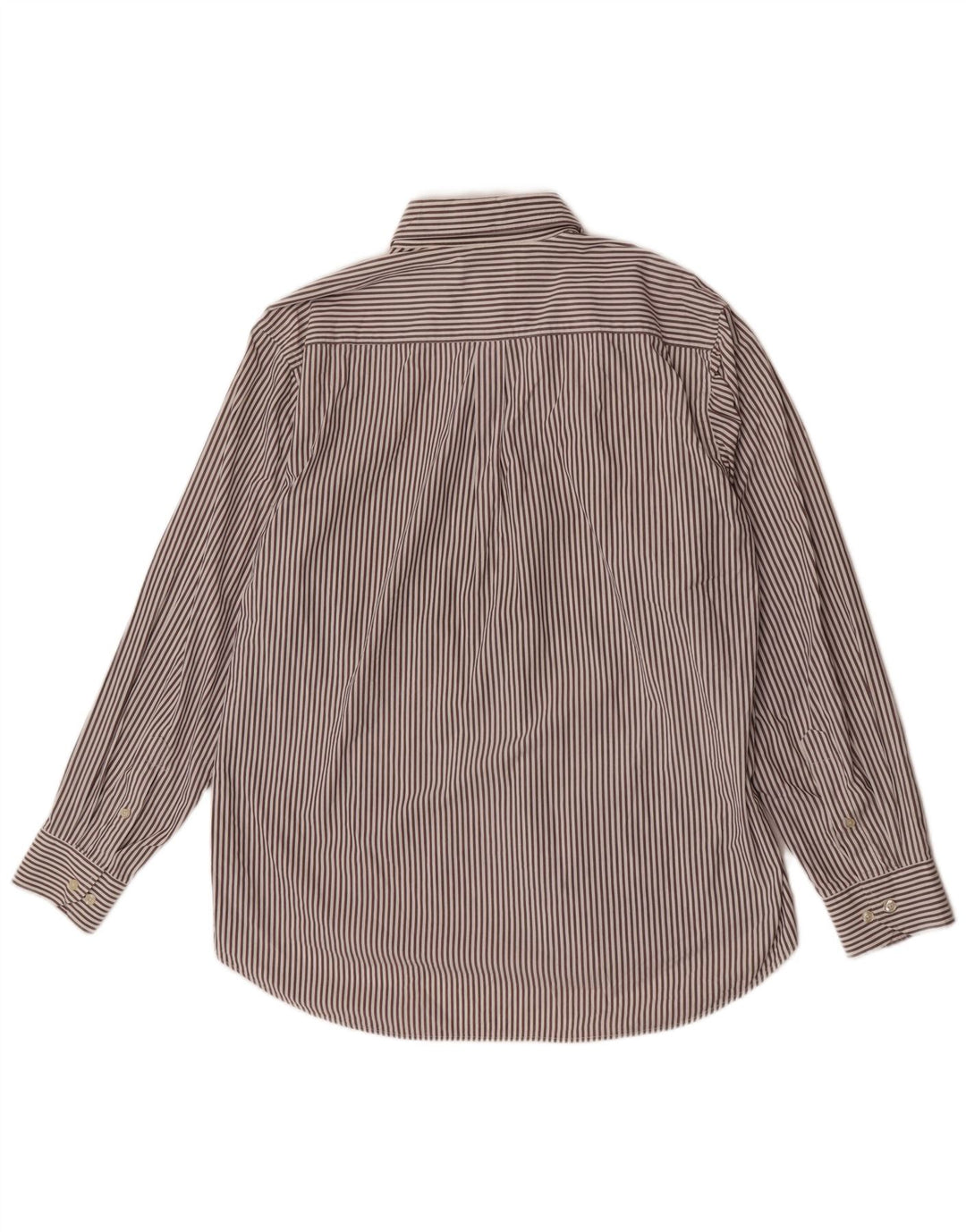 Fila Herrenhemd XL Braun Nadelstreifen Baumwolle