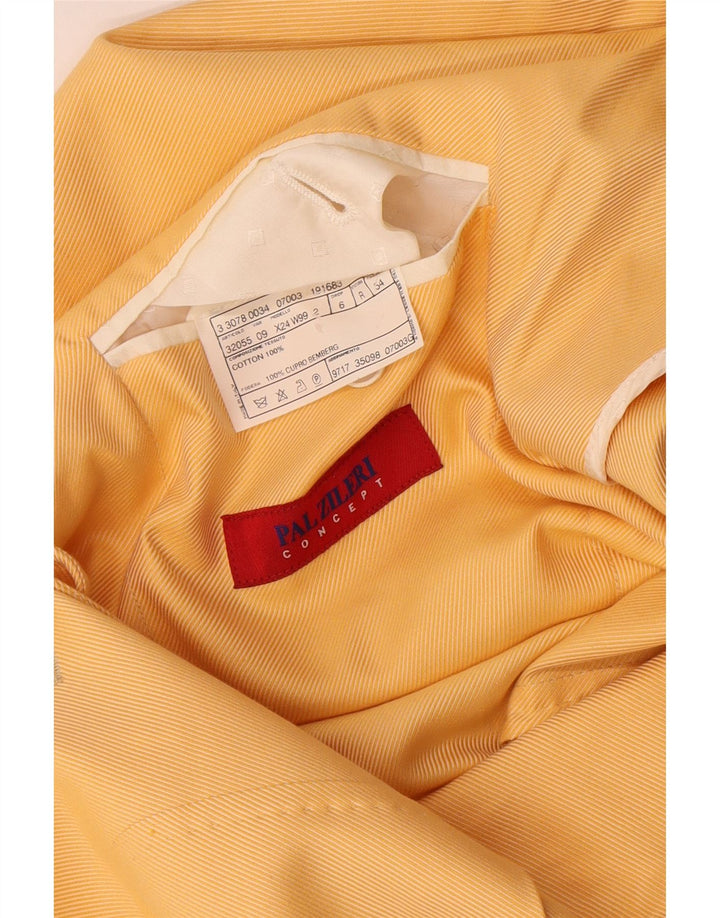 Pal Zileri Herren-Blazer mit 3 Knöpfen, IT 54, 2XL, gelbe Baumwolle