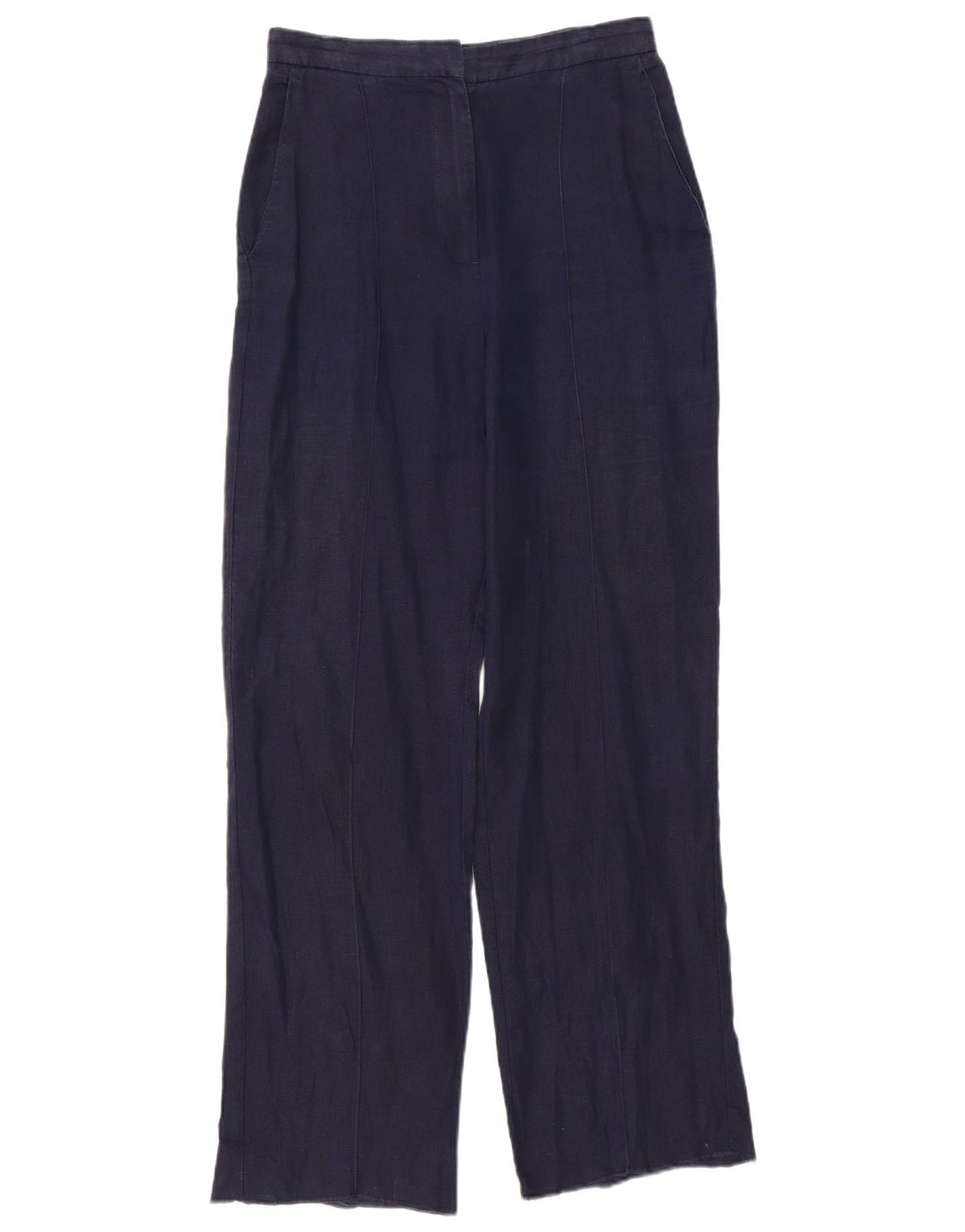 Gerade Chino-Hose für Damen von Zara, Größe M, W30, L31, Marineblau
