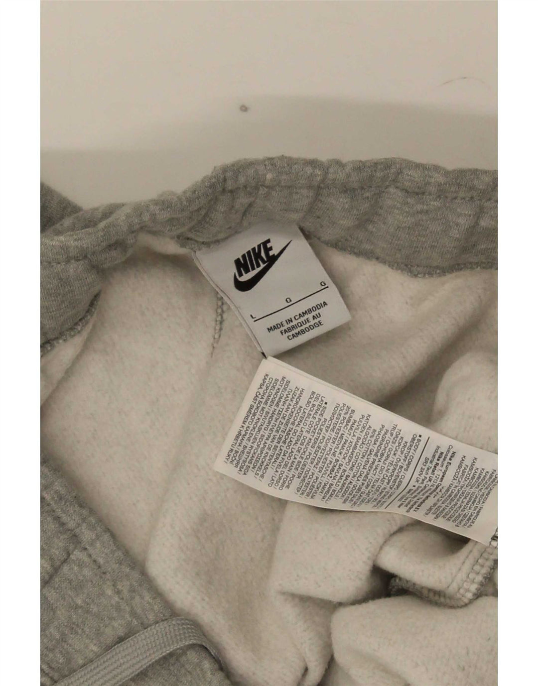 Nike Herren Graphic Cargo-Trainingshose, Jogginghose, Größe L, Grau meliert