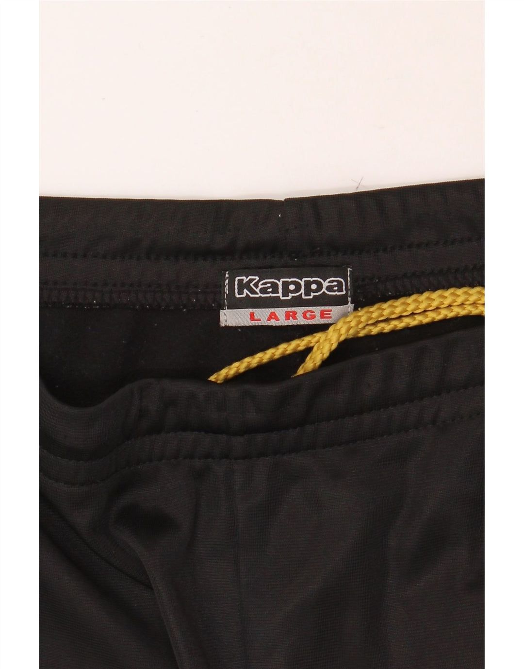 KAPPA Mens Tracksuit Trousers Large  Black Polyester Vintage Kappa and Second-Hand Kappa from Messina Hembry 