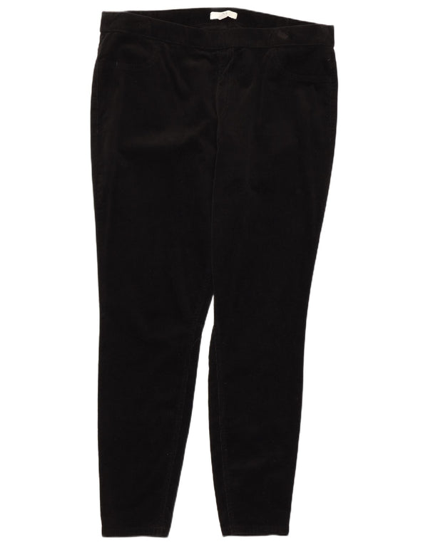 Marks & Spencer Damen Skinny Cordhose UK 18 XL W36 L28 Schwarz