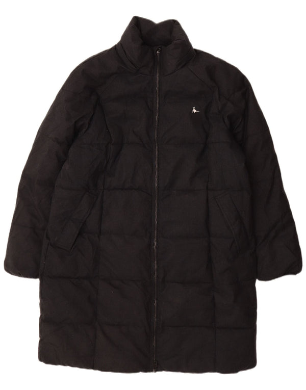 Jack Wills Damen Übergroßer, gepolsterter Mantel, UK 14, Größe L, grau, Polyester