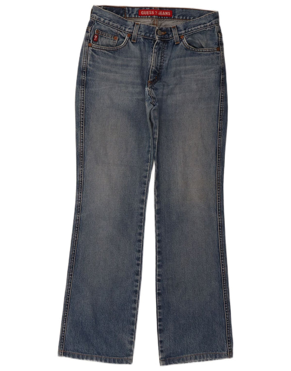 Guess Bootcut-Jeans für Damen, W28, L30, blaue Baumwolle