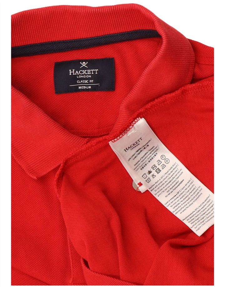 Hackett Herren-Poloshirt mit klassischer Passform, mittelrote Baumwolle