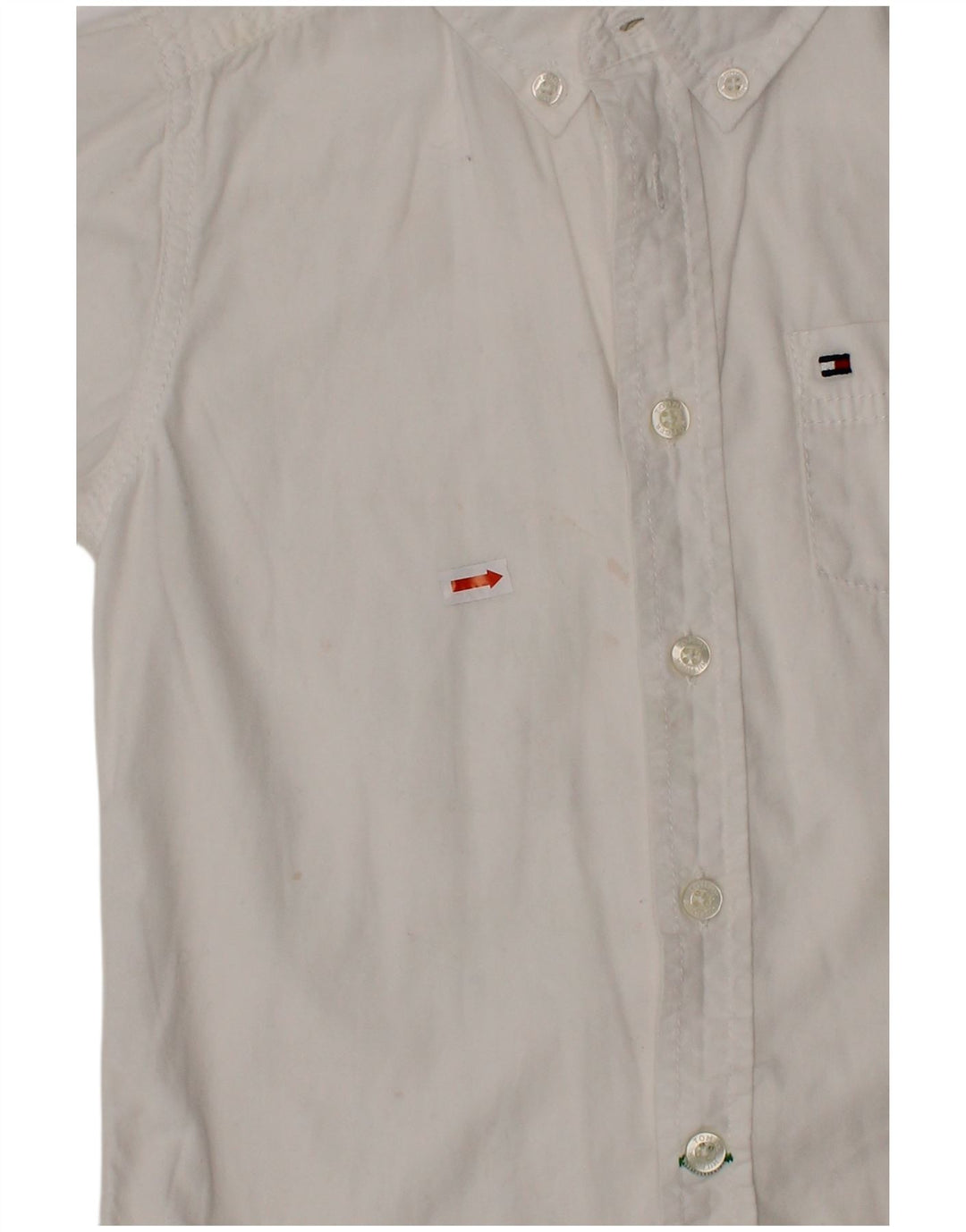 TOMMY HILFIGER Boys Shirt 3-4 Years White Cotton