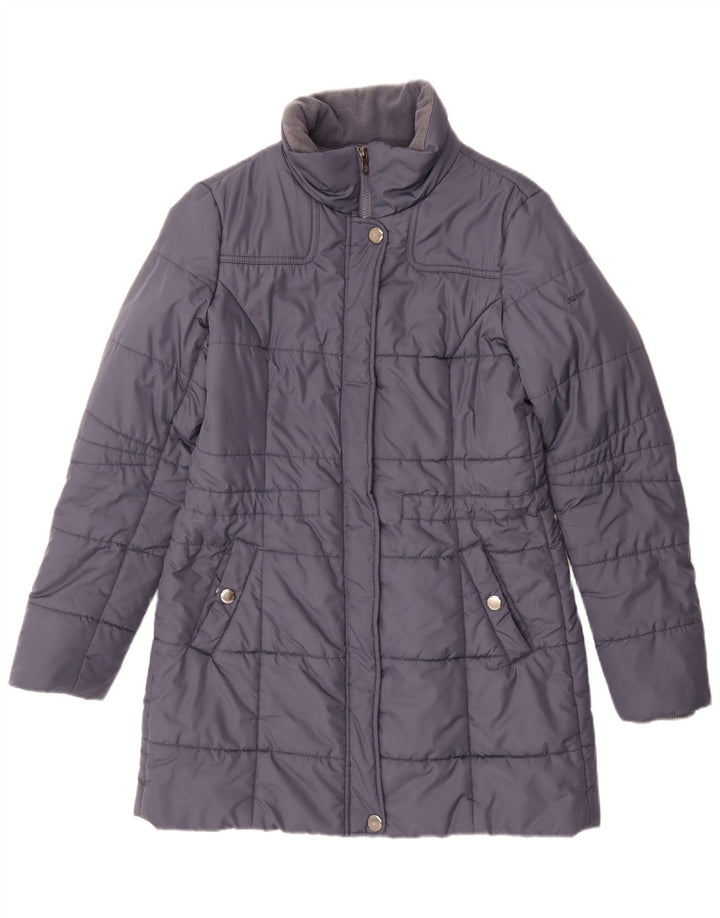 Esprit Damen Wattierter Mantel UK 12 Medium Marineblau