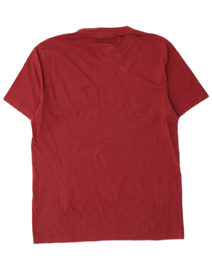 Calvin Klein Herren Grafik-T-Shirt-Oberteil aus mittelroter Baumwolle
