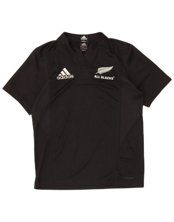 Adidas Herren All Blacks Graphic T-Shirt Top Small Schwarz Polyester