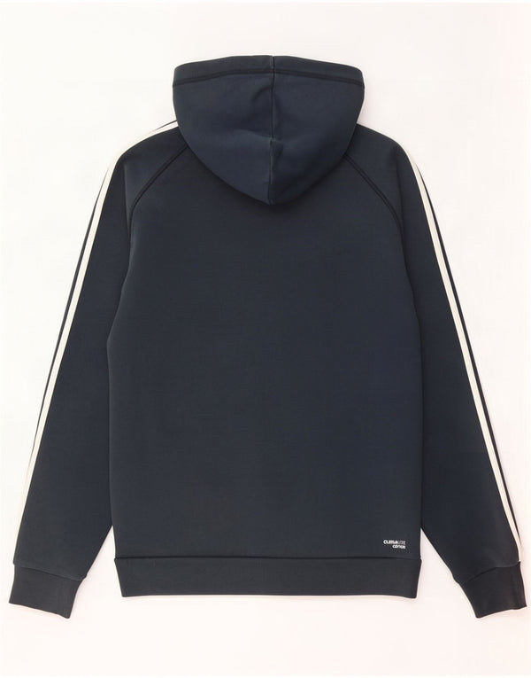Adidas Herren Clima 365 Zip Hoodie Pullover Medium Marineblau Baumwolle