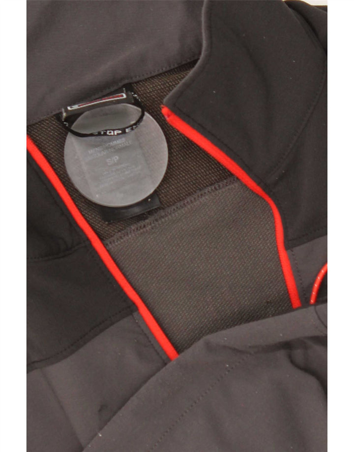 The North Face Herren-Pullover-Trainingsanzugoberteil mit Reißverschluss am Hals, Größe S, Grau, Farbblock