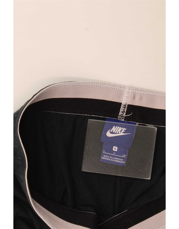 Nike Damen Graphic Leggings UK 10 Small Schwarz