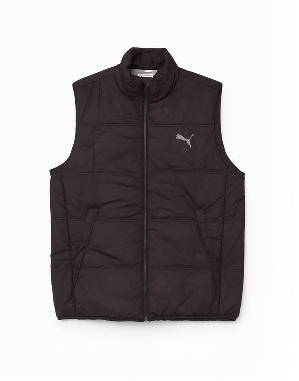 Puma Herren Grafik gepolsterte Weste UK 42 XL Schwarz Polyester