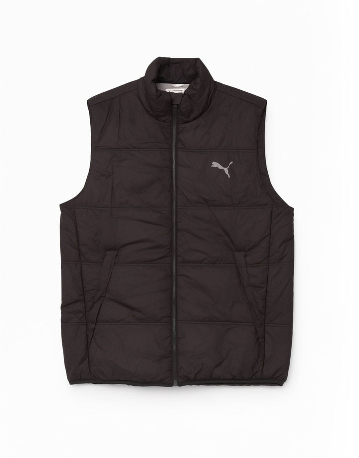 Puma Herren Grafik gepolsterte Weste UK 42 XL Schwarz Polyester