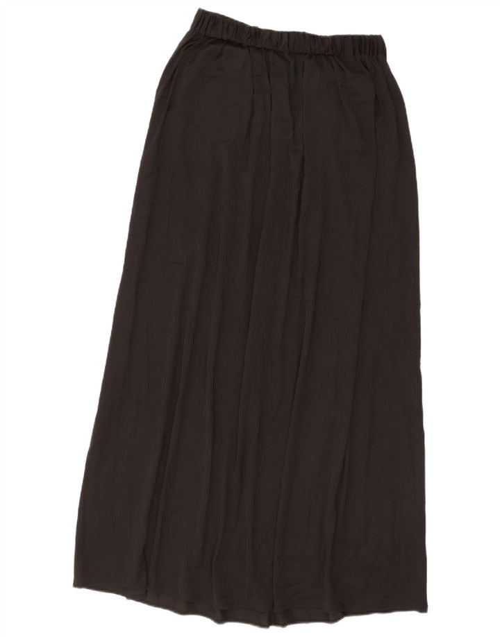 ZARA Damen Plissee-Maxirock Medium W28 Schwarz
