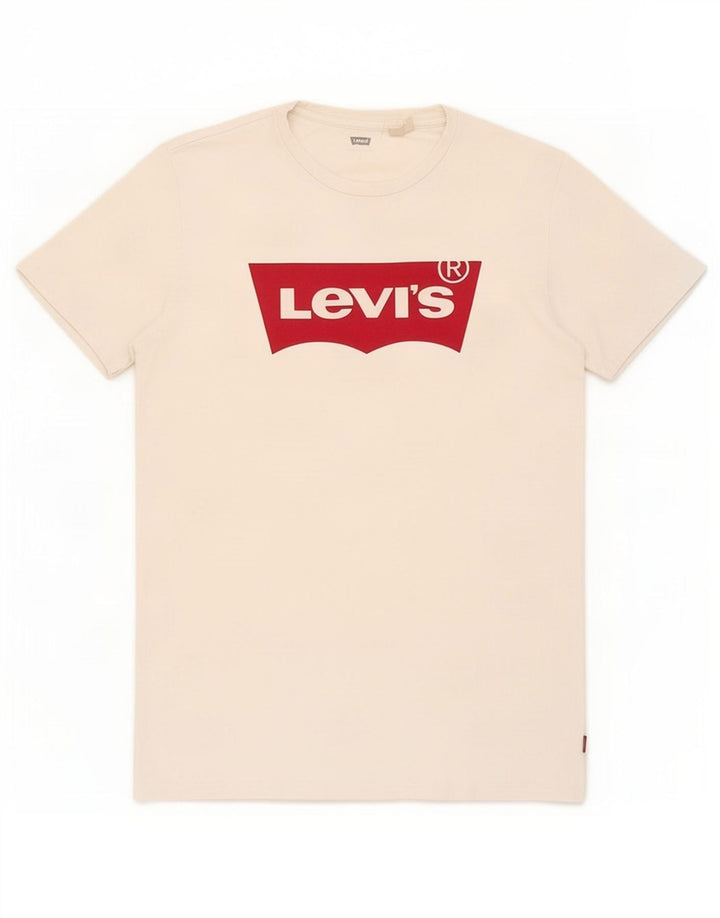 Levi's Herren-T-Shirt mit Grafik, Größe S, Weiß