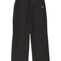 Adidas Damen gerade Hose UK 12 Medium W30 L31 Schwarz Polyester
