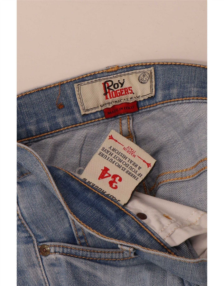 Roy Rogers Herren Straight Jeans W34 L30 Blaue Baumwolle
