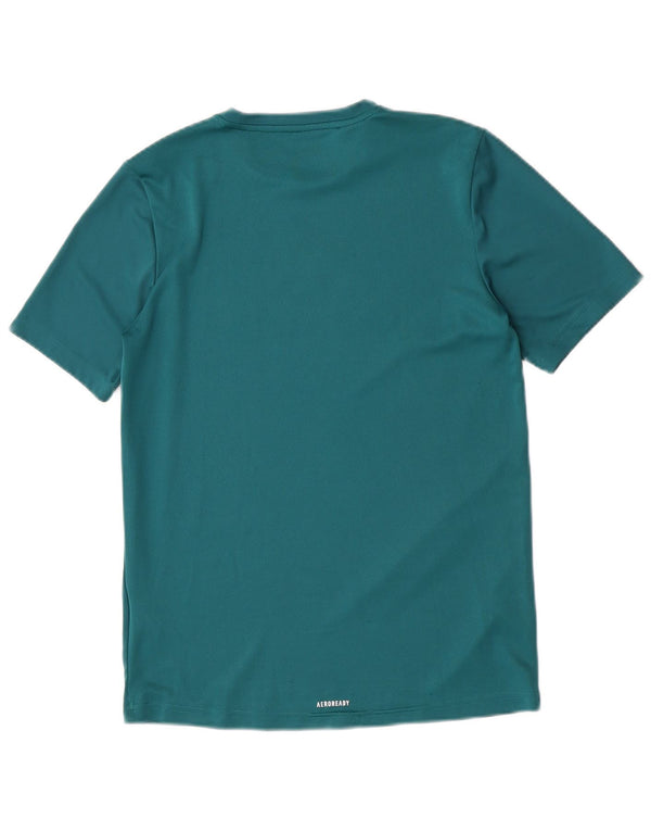 Adidas Jungen T-Shirt mit Grafik, 15–16 Jahre, grünes Polyester